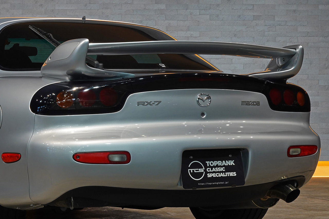 1999 Mazda RX-7 FD3S RX₋7 TYPE RS,  REAmemiya Dolphin Tail Muffler, Worksbell Quick Relase, MOMO Steering Wheel