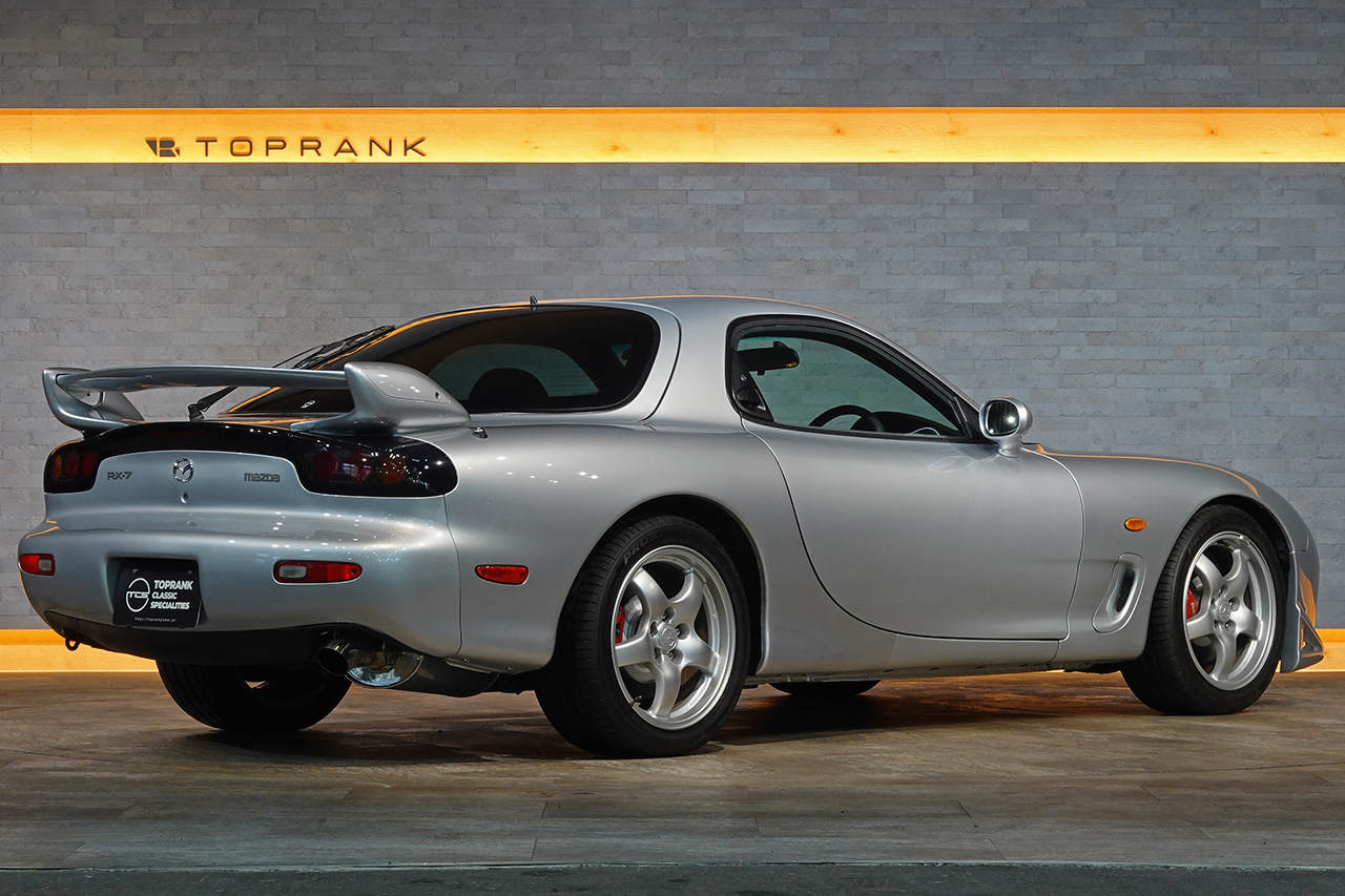 1999 Mazda RX-7 FD3S RX₋7 TYPE RS,  REAmemiya Dolphin Tail Muffler, Worksbell Quick Relase, MOMO Steering Wheel