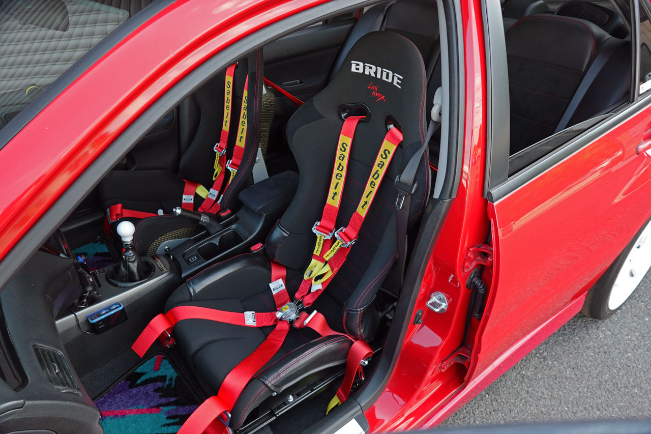 2006 Mitsubishi LANCER EVOLUTION CT9A Lancer GSR Evolution 9 MR, RED SOLID -P23E- RAYS TE37 SAGA Time Attack Edition , VOLTEX GT Wing