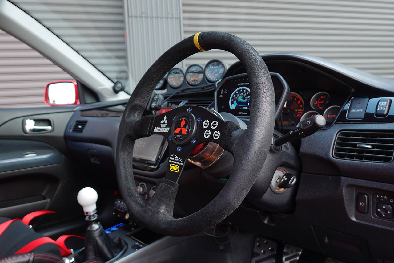 2006 Mitsubishi LANCER EVOLUTION CT9A Lancer GSR Evolution 9 MR, RED SOLID -P23E- RAYS TE37 SAGA Time Attack Edition , VOLTEX GT Wing