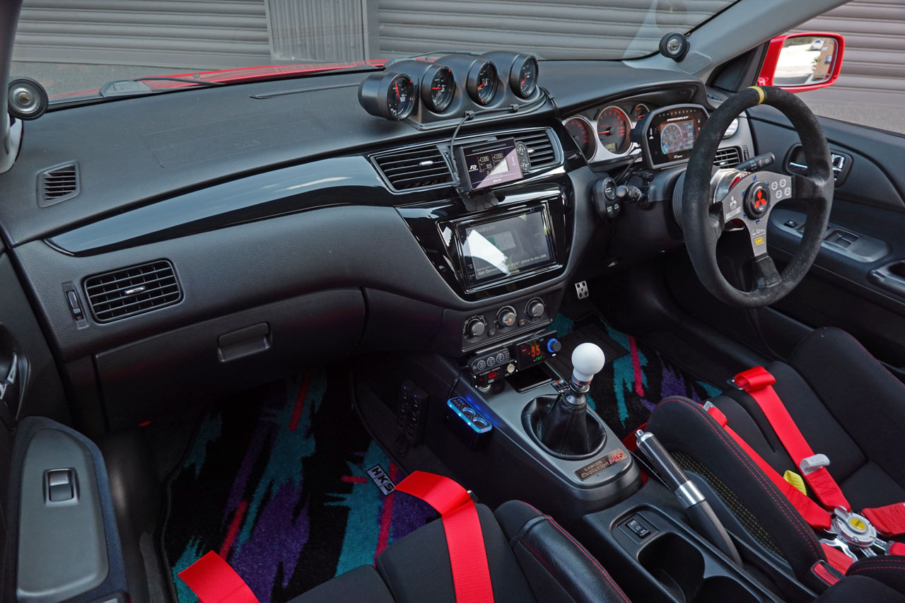 2006 Mitsubishi LANCER EVOLUTION CT9A Lancer GSR Evolution 9 MR, RED SOLID -P23E- RAYS TE37 SAGA Time Attack Edition , VOLTEX GT Wing