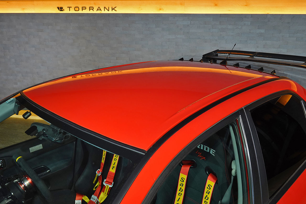 2006 Mitsubishi LANCER EVOLUTION CT9A Lancer GSR Evolution 9 MR, RED SOLID -P23E- RAYS TE37 SAGA Time Attack Edition , VOLTEX GT Wing