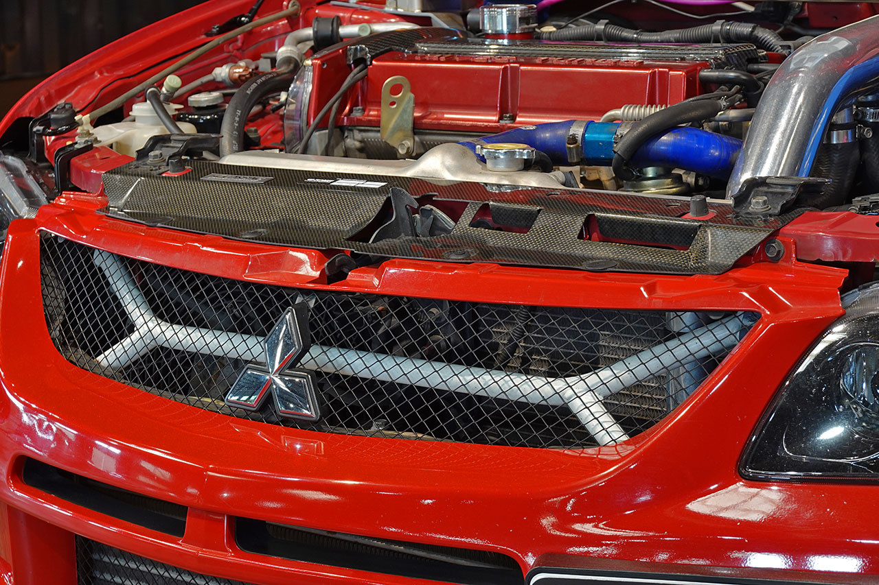 2006 Mitsubishi LANCER EVOLUTION CT9A Lancer GSR Evolution 9 MR, RED SOLID -P23E- RAYS TE37 SAGA Time Attack Edition , VOLTEX GT Wing