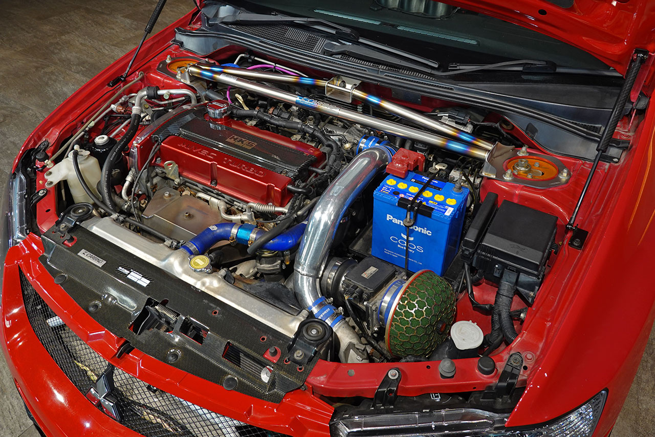 2006 Mitsubishi LANCER EVOLUTION CT9A Lancer GSR Evolution 9 MR, RED SOLID -P23E- RAYS TE37 SAGA Time Attack Edition , VOLTEX GT Wing