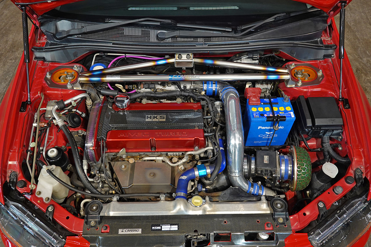 2006 Mitsubishi LANCER EVOLUTION CT9A Lancer GSR Evolution 9 MR, RED SOLID -P23E- RAYS TE37 SAGA Time Attack Edition , VOLTEX GT Wing