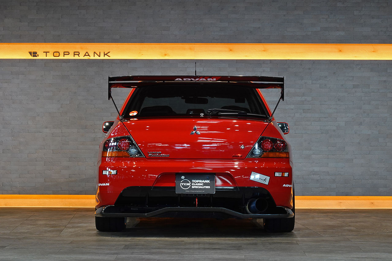 2006 Mitsubishi LANCER EVOLUTION CT9A Lancer GSR Evolution 9 MR, RED SOLID -P23E- RAYS TE37 SAGA Time Attack Edition , VOLTEX GT Wing