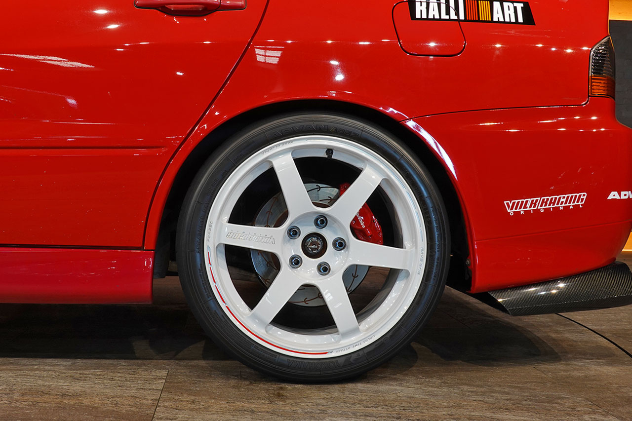 2006 Mitsubishi LANCER EVOLUTION CT9A Lancer GSR Evolution 9 MR, RED SOLID -P23E- RAYS TE37 SAGA Time Attack Edition , VOLTEX GT Wing