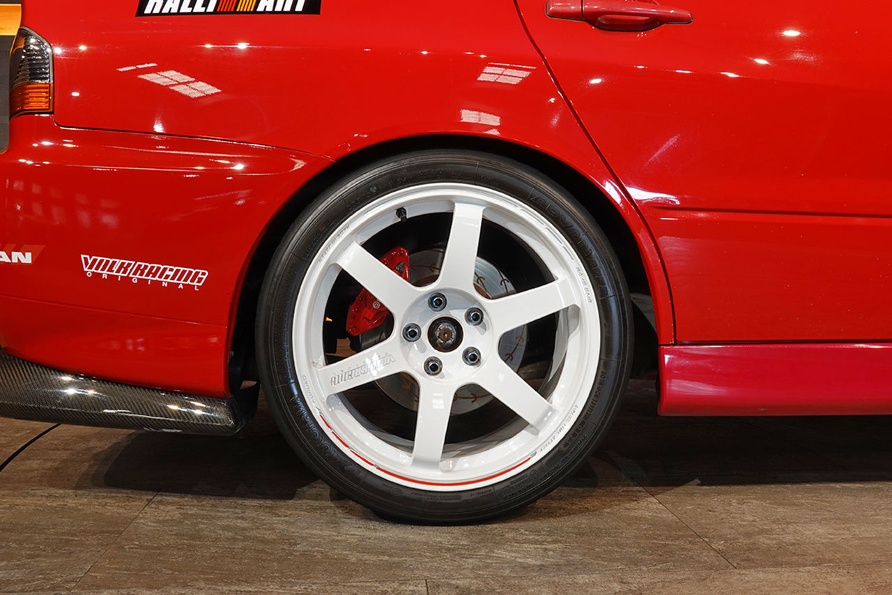 2006 Mitsubishi LANCER EVOLUTION CT9A Lancer GSR Evolution 9 MR, RED SOLID -P23E- RAYS TE37 SAGA Time Attack Edition , VOLTEX GT Wing