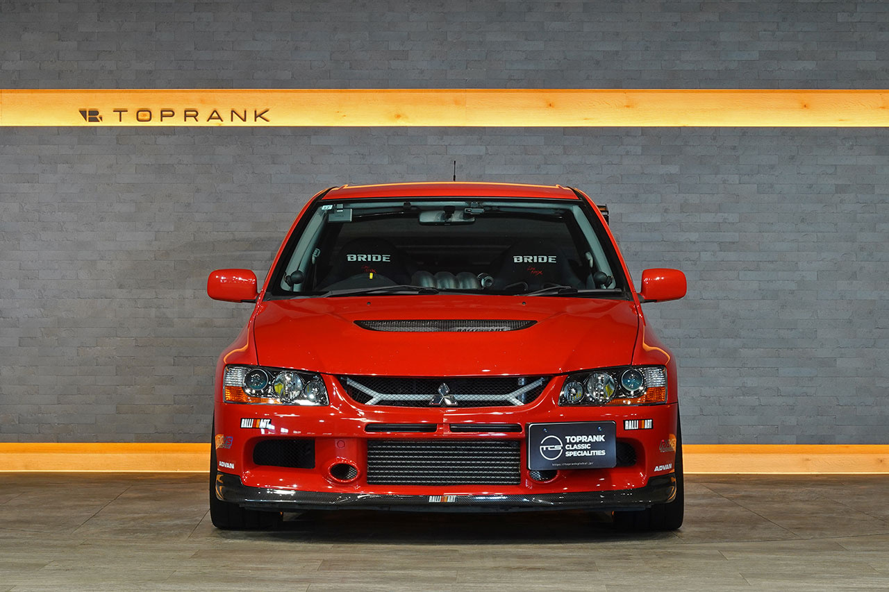 2006 Mitsubishi LANCER EVOLUTION CT9A Lancer GSR Evolution 9 MR, RED SOLID -P23E- RAYS TE37 SAGA Time Attack Edition , VOLTEX GT Wing