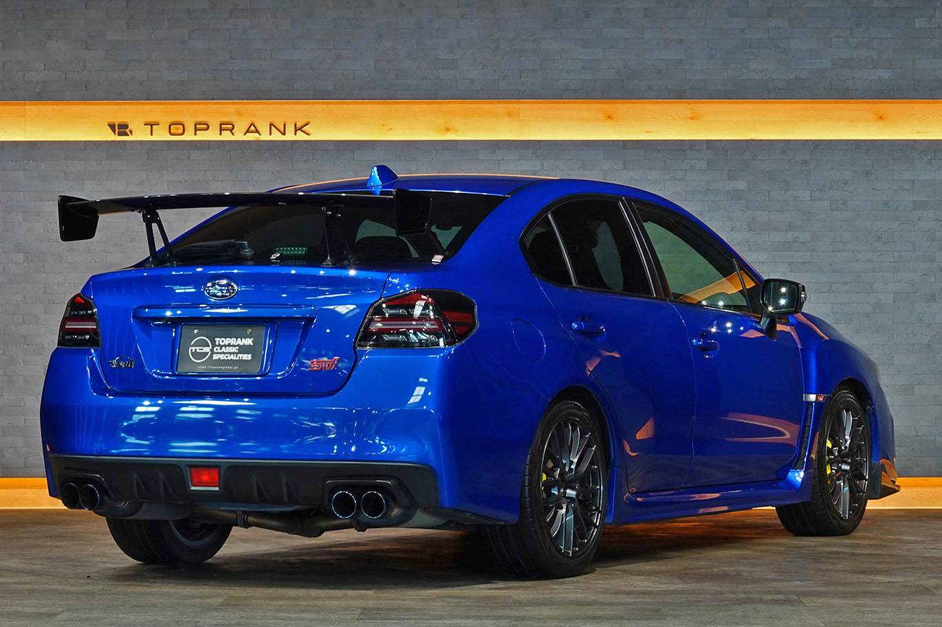 2019 Subaru WRX STI VAB WRX STi TC380, Serial Number 50/50, WR Blue Pearl, STI Dry Carbon Rear Spoiler