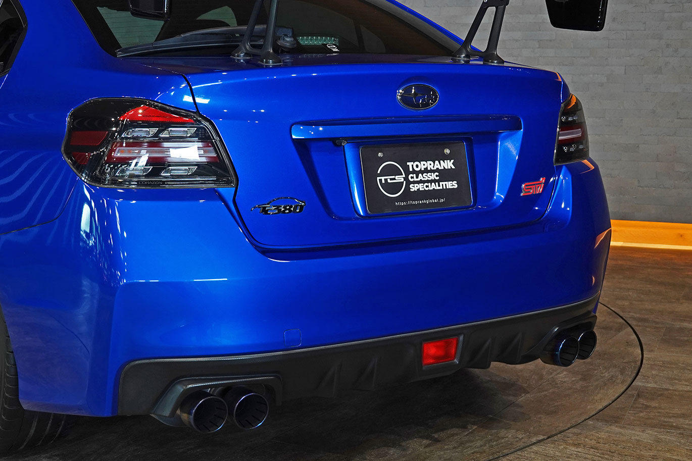 2019 Subaru WRX STI VAB WRX STi TC380, Serial Number 50/50, WR Blue Pearl, STI Dry Carbon Rear Spoiler