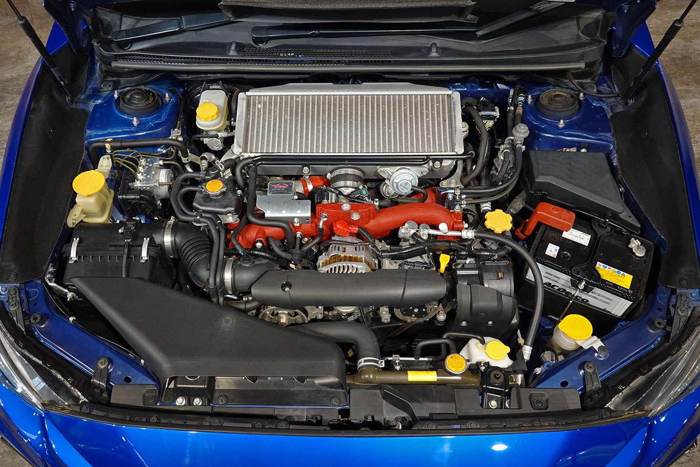 2019 Subaru WRX STI VAB WRX STi TC380, Serial Number 50/50, WR Blue Pearl, STI Dry Carbon Rear Spoiler