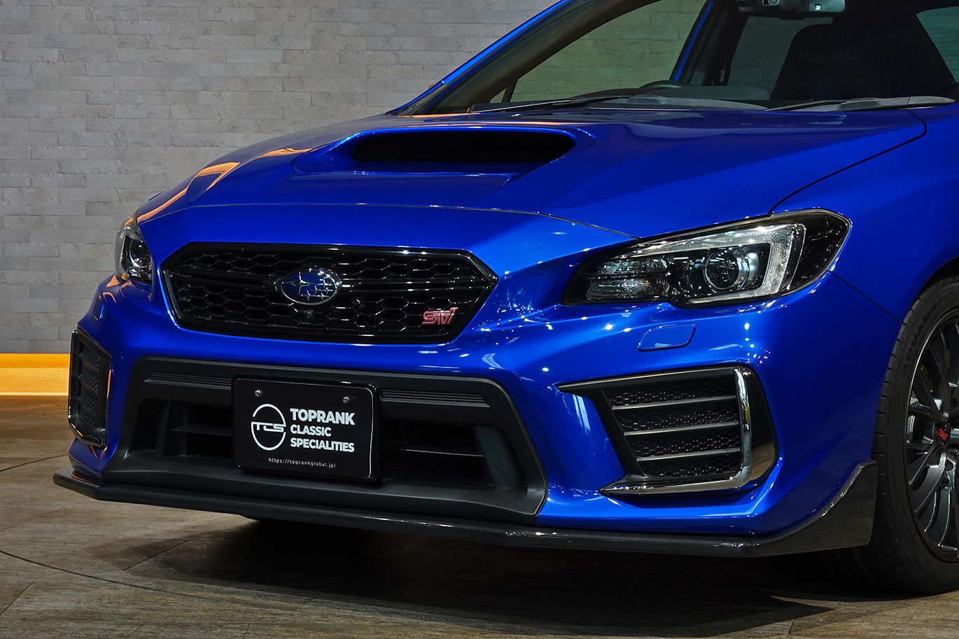 2019 Subaru WRX STI VAB WRX STi TC380, Serial Number 50/50, WR Blue Pearl, STI Dry Carbon Rear Spoiler