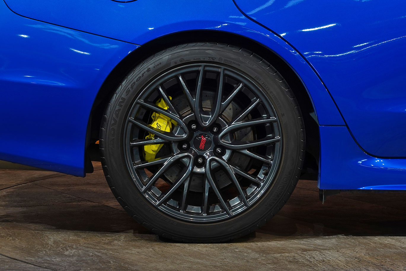2019 Subaru WRX STI VAB WRX STi TC380, Serial Number 50/50, WR Blue Pearl, STI Dry Carbon Rear Spoiler