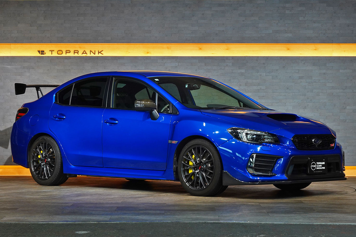 2019 Subaru WRX STI VAB WRX STi TC380, Serial Number 50/50, WR Blue Pearl, STI Dry Carbon Rear Spoiler