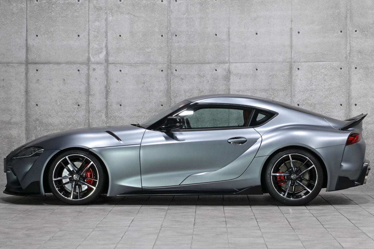 2020 Toyota SUPRA RZ Limited-edition color (Matte Storm Grey), HKS Carbon Racing Suction