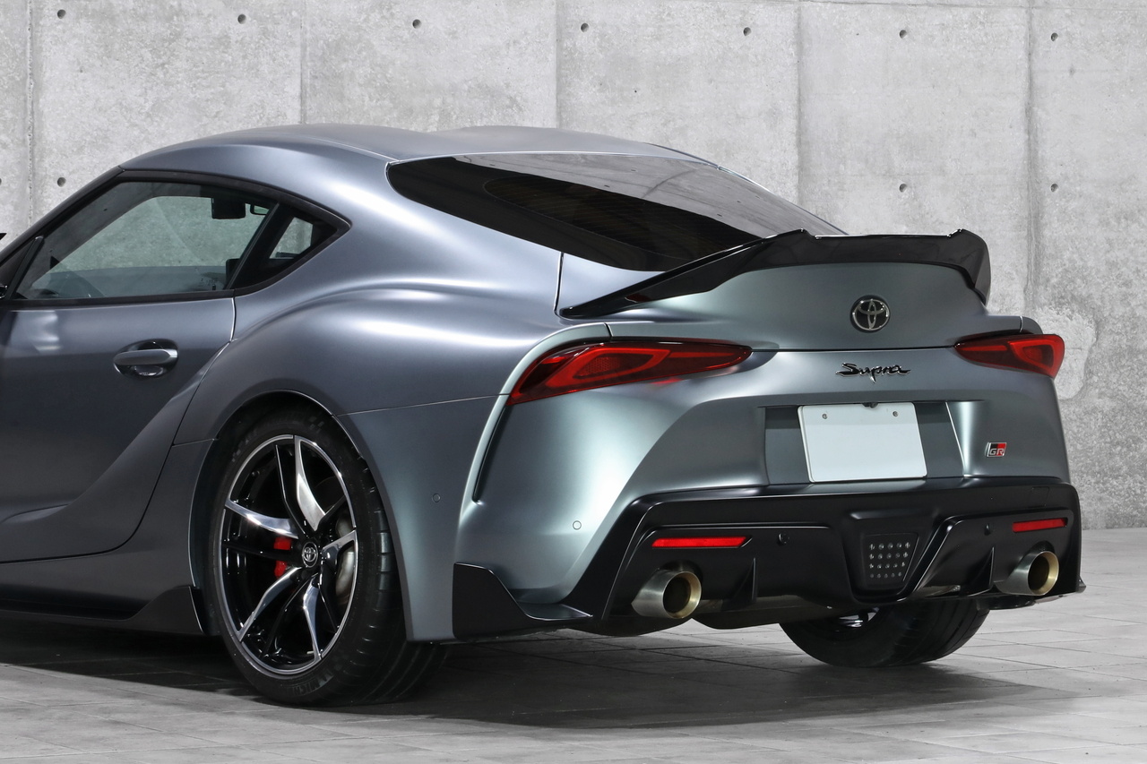 2020 Toyota SUPRA RZ Limited-edition color (Matte Storm Grey), HKS Carbon Racing Suction