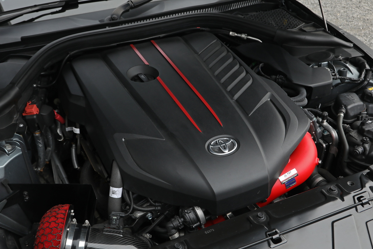 2020 Toyota SUPRA RZ Limited-edition color (Matte Storm Grey), HKS Carbon Racing Suction