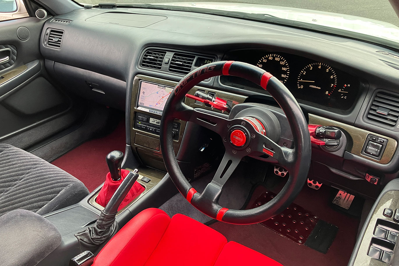 1998 Toyota CHASER JZX100 Chaser TOURER V TRD SPORTS, Work Emotion Wheels, Aftermarket Aero, Factory 5 Speed