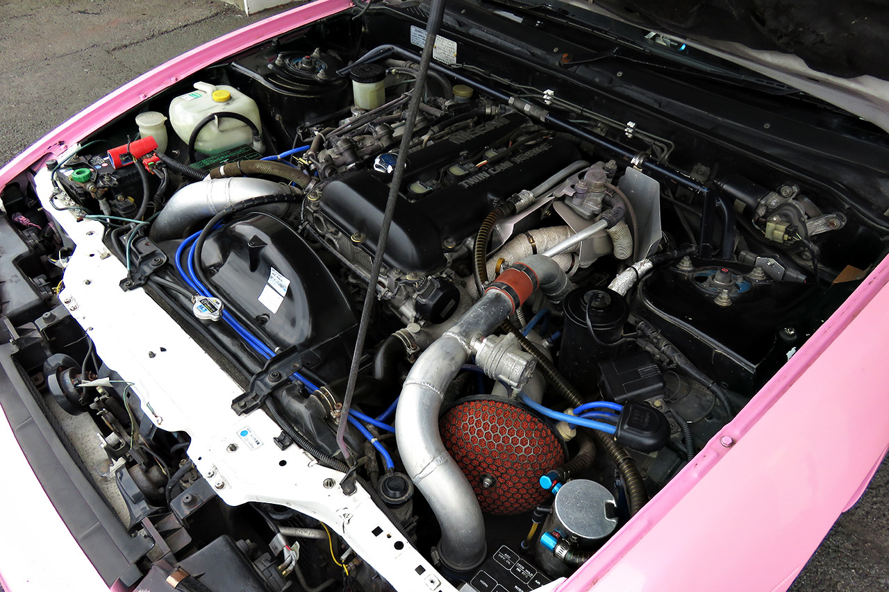 1992 Nissan 180SX  Weds sport wheels, HKS GTSS Turbine, Tomei manifold,  HKS EVC, GReddy Boost meter, HKS F-CON V Pro