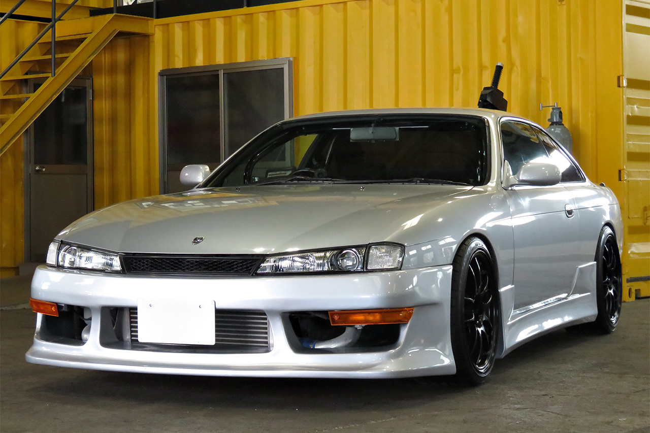 1997 Nissan SILVIA S14 K's, full aero, TRUST muffler, ENKEI PF01 Wheels, D-Max Spec D1 Height Adjustable coilovers