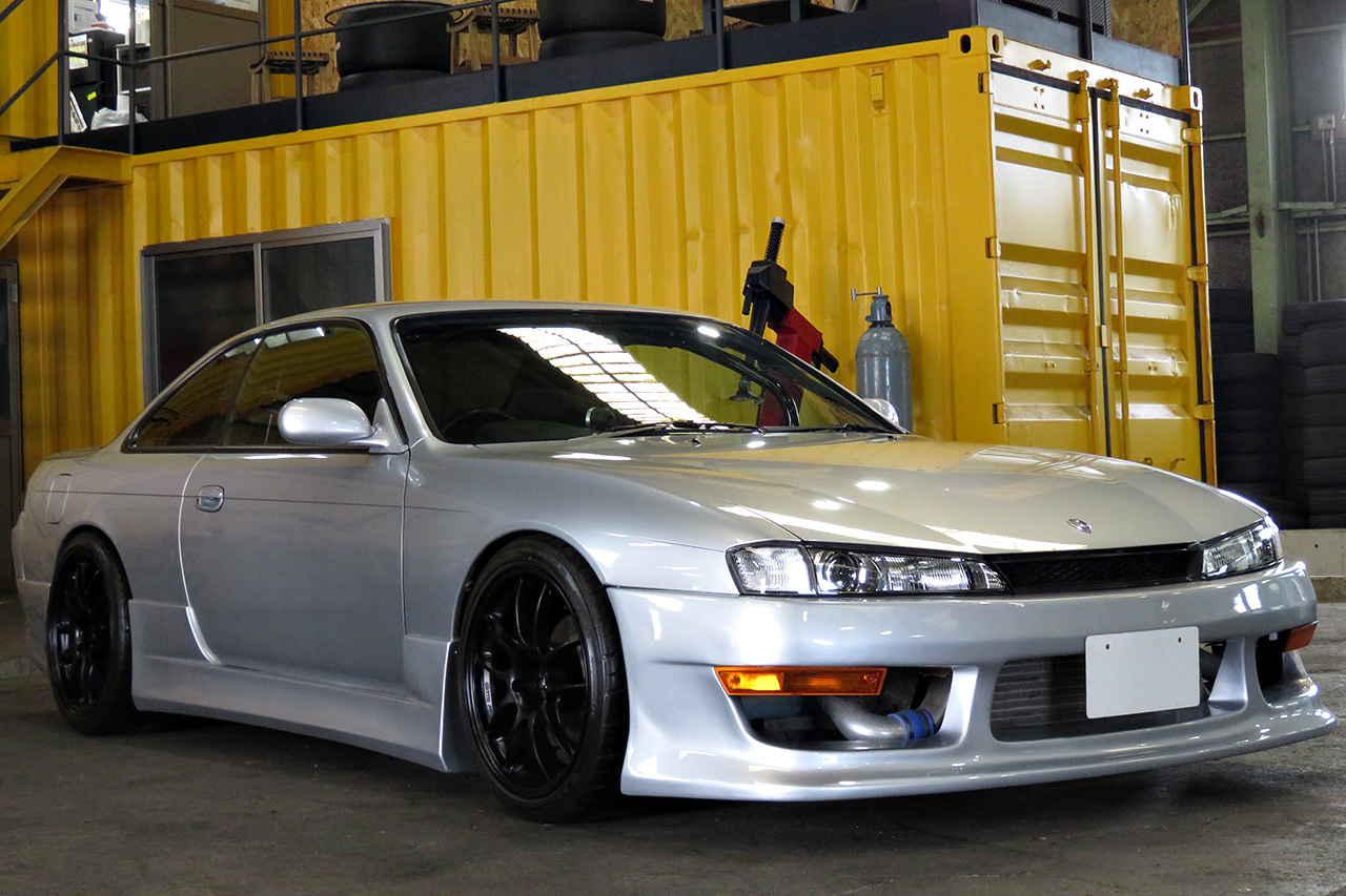 1997 Nissan SILVIA S14 K's, full aero, TRUST muffler, ENKEI PF01 Wheels, D-Max Spec D1 Height Adjustable coilovers