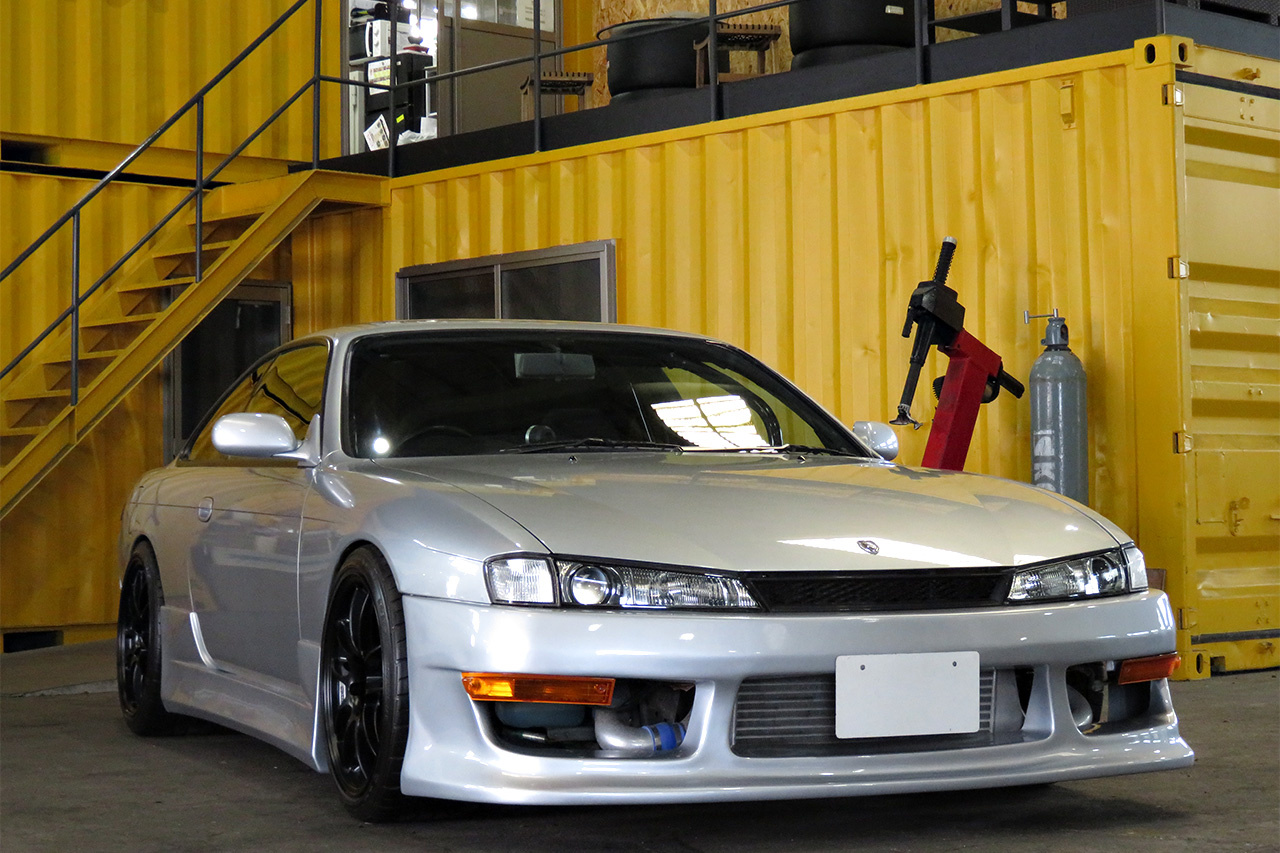 1997 Nissan SILVIA S14 K's, full aero, TRUST muffler, ENKEI PF01 Wheels, D-Max Spec D1 Height Adjustable coilovers