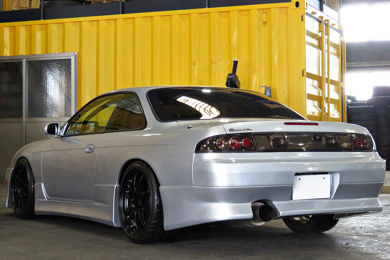 1997 Nissan SILVIA S14 K's, full aero, TRUST muffler, ENKEI PF01 Wheels, D-Max Spec D1 Height Adjustable coilovers