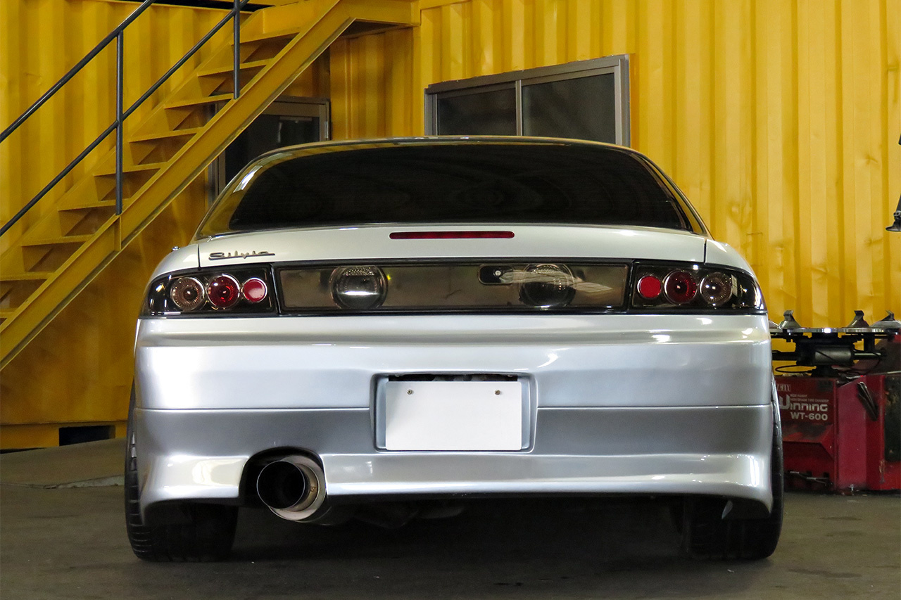 1997 Nissan SILVIA S14 K's, full aero, TRUST muffler, ENKEI PF01 Wheels, D-Max Spec D1 Height Adjustable coilovers