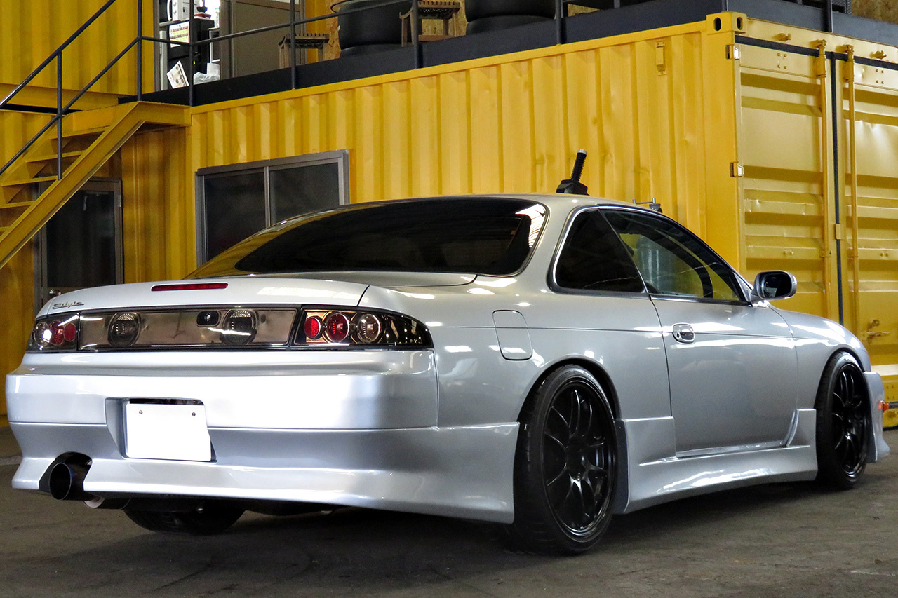 1997 Nissan SILVIA S14 K's, full aero, TRUST muffler, ENKEI PF01 Wheels, D-Max Spec D1 Height Adjustable coilovers