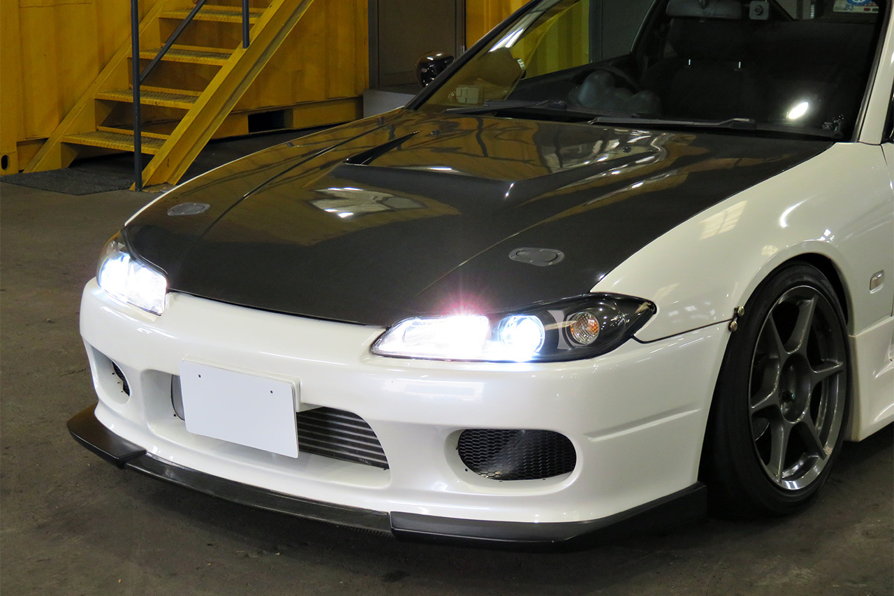 2001 Nissan SILVIA S15 SPEC R, P1 Racing Wheels, ETS radiator, Blitz Adjustable coilovers, GReddy Profec, YMS ECU