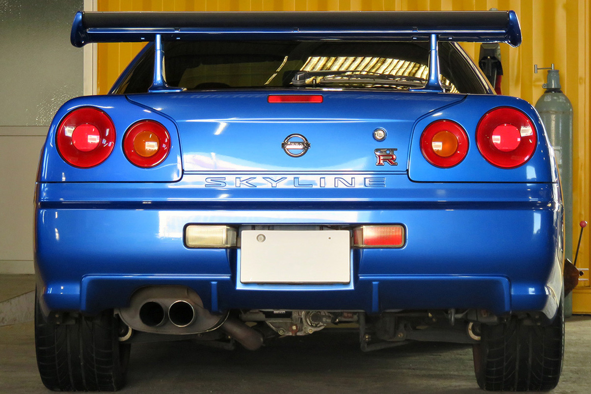 2001 Nissan SKYLINE GT-R R34 GT-R TV2 Bayside Blue, Gold BBS 18 inch Wheels