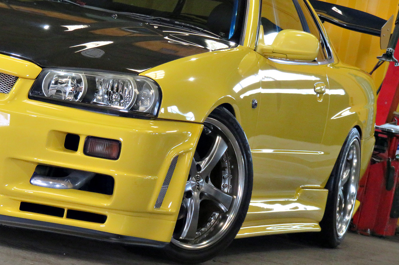 1999 Nissan SKYLINE COUPE 25GT TURBO, HKS Muffler, Apexi Power FC, HPI Radiator, HPI Intercooler, Aftermarket Full Body Kit