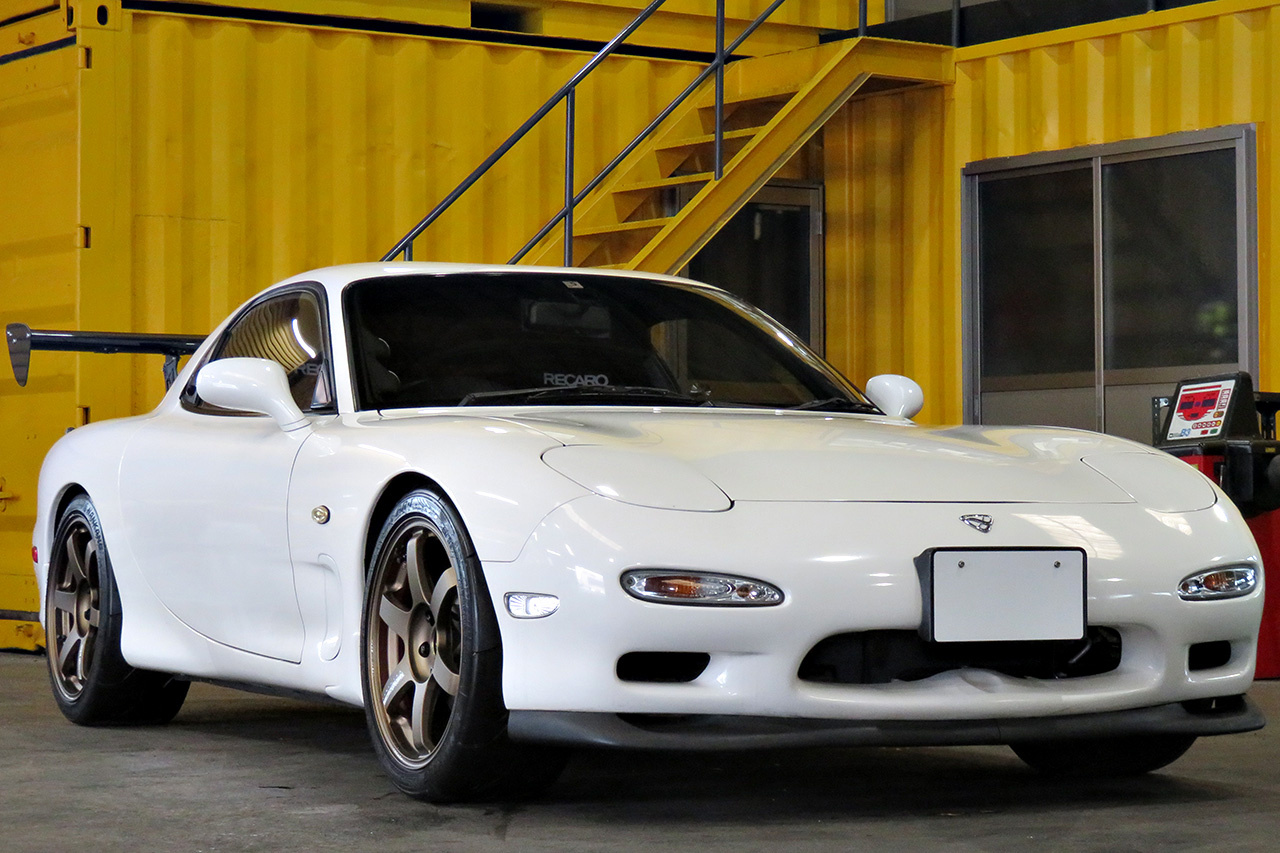 1994 Mazda ENFINI RX-7 Rays TE37 Saga 18 inch Alloy Wheels, HKS Max IV SP Adjustable Height Coilovers 