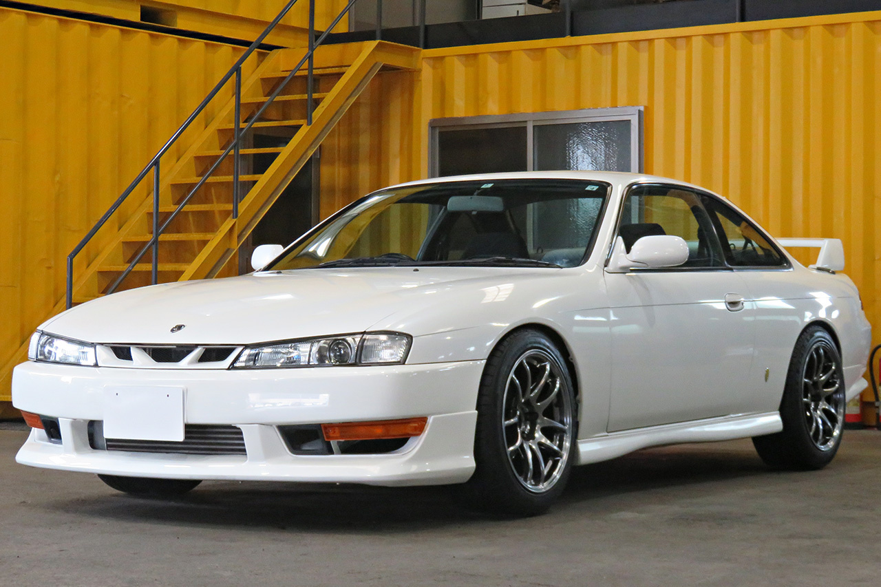 1997 Nissan SILVIA K's S14 OEM Front Kouki & OEM Kouki Rear Spoiler, Work Emotion 18 inch Wheels 