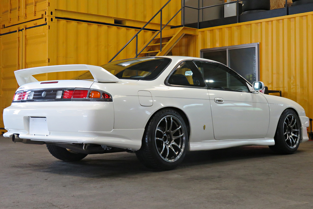 1997 Nissan SILVIA K's S14 OEM Front Kouki & OEM Kouki Rear Spoiler, Work Emotion 18 inch Wheels 