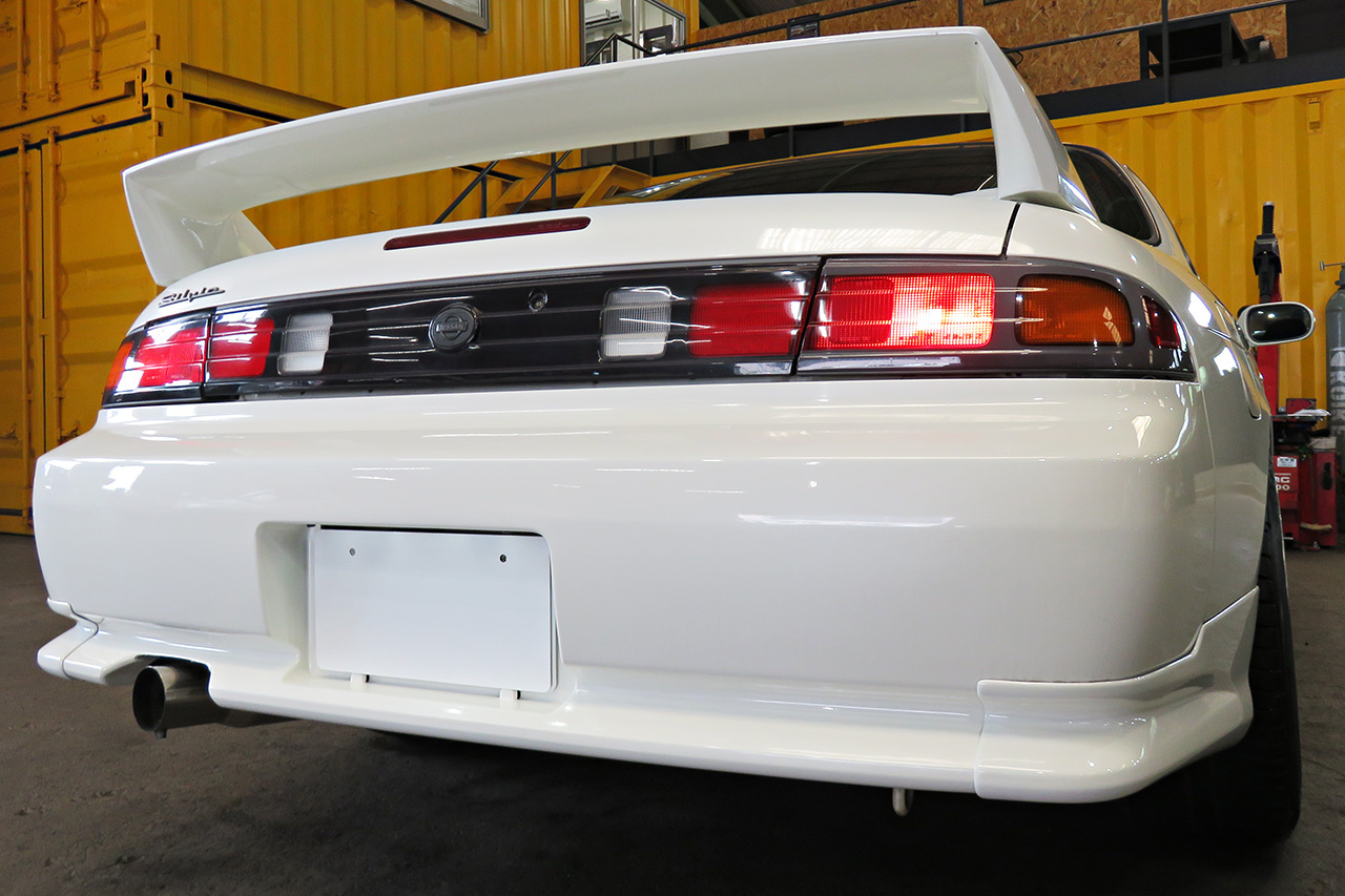 1997 Nissan SILVIA K's S14 OEM Front Kouki & OEM Kouki Rear Spoiler, Work Emotion 18 inch Wheels 