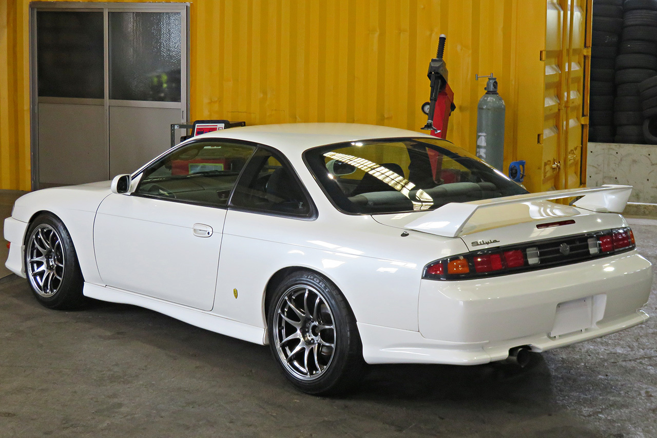 1997 Nissan SILVIA K's S14 OEM Front Kouki & OEM Kouki Rear Spoiler, Work Emotion 18 inch Wheels 