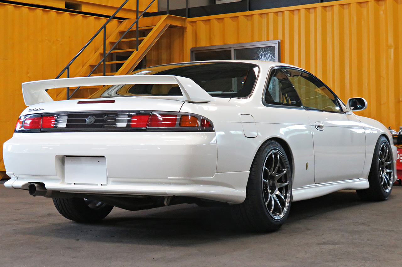 1997 Nissan SILVIA K's S14 OEM Front Kouki & OEM Kouki Rear Spoiler, Work Emotion 18 inch Wheels 