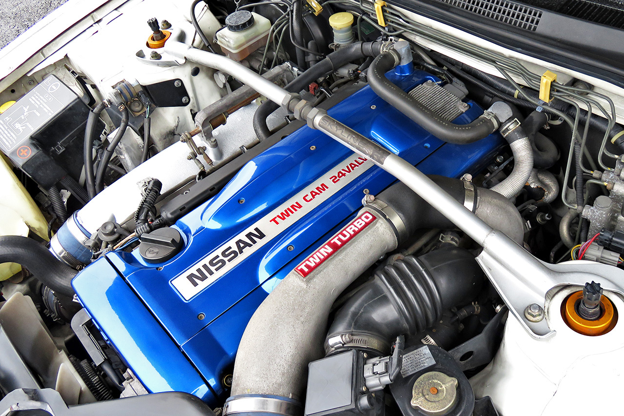 1995 Nissan SKYLINE GT-R R33 GT-R, HKS Super Drager Exhaust, WedsSport 18 inch Alloy Wheels