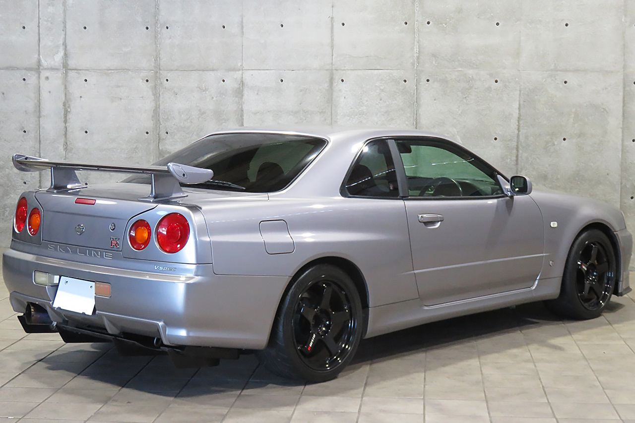 1999 Nissan SKYLINE GT-R BNR34 R34 GTR V- SPEC, TOMEI Turbine, HKS Clutch, Rays Nismo LMGT Magnesium 18 inch Wheels