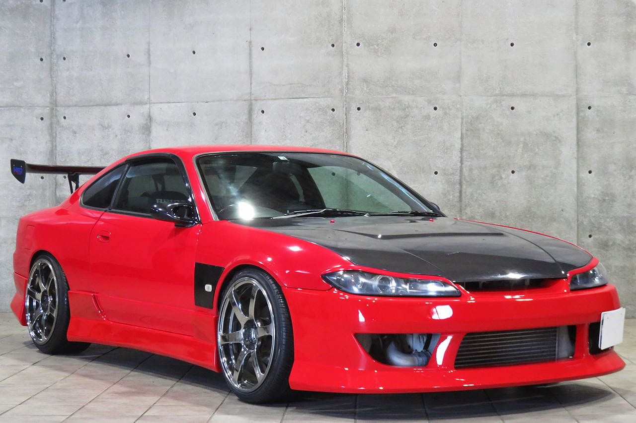 2000 Nissan SILVIA S15 SPEC R D-MAX Exhaust Manifold, AVS Model T6 19 inch Wheels TEIN Height Adjustable Coilovers