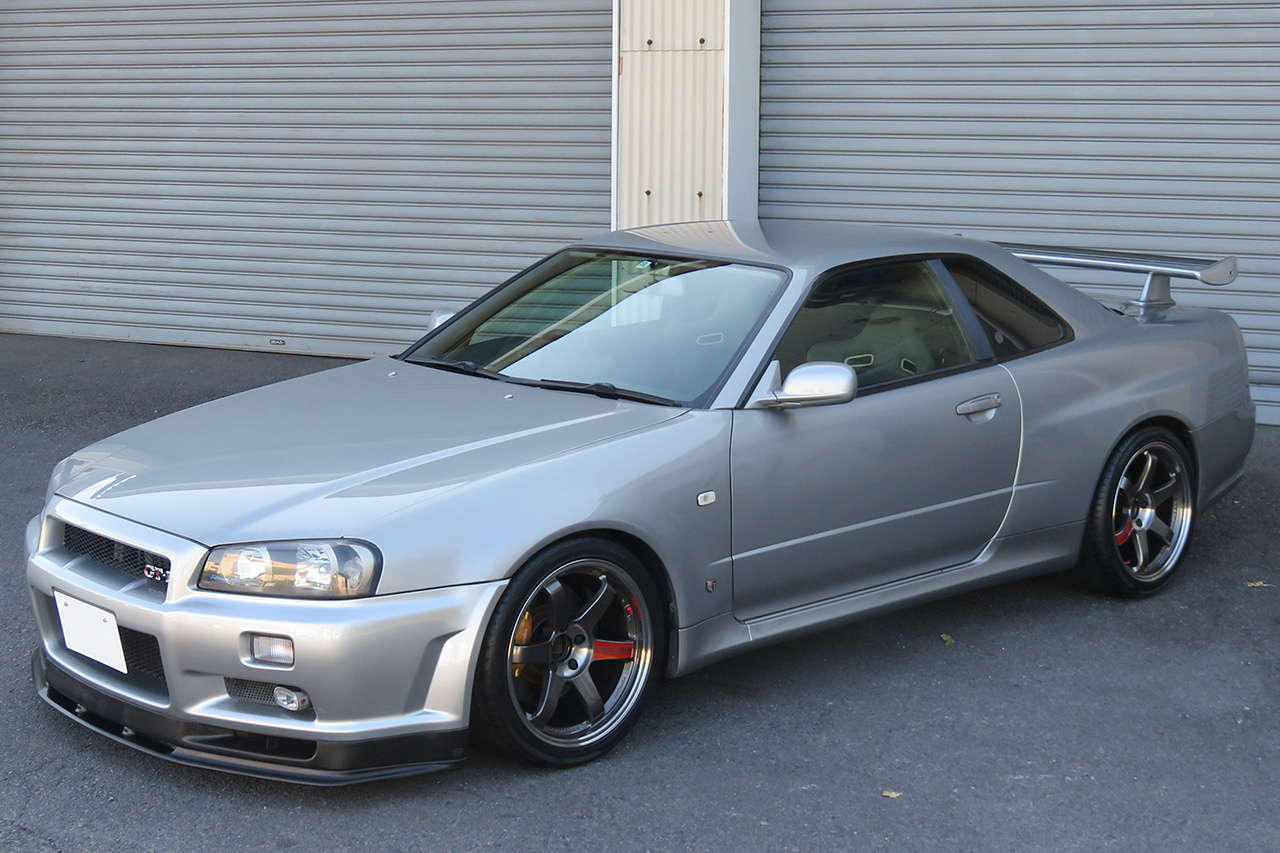 2000 Nissan SKYLINE GT-R R34 GT-R V SPEC, Rays Volk Racing TE37 SL 18 Inch Wheels, HKS Height Adjustable Coilovers 