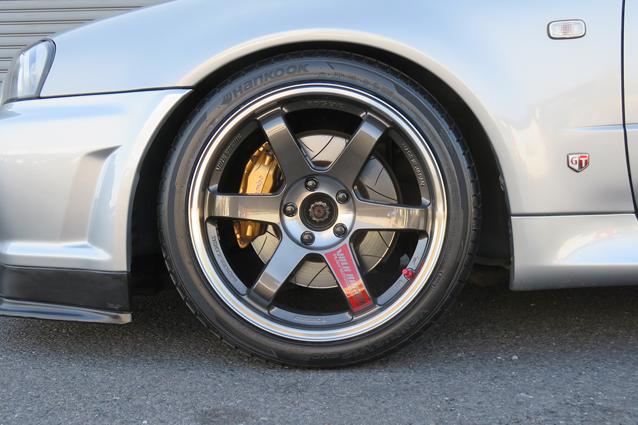 2000 Nissan SKYLINE GT-R R34 GT-R V SPEC, Rays Volk Racing TE37 SL 18 Inch Wheels, HKS Height Adjustable Coilovers 