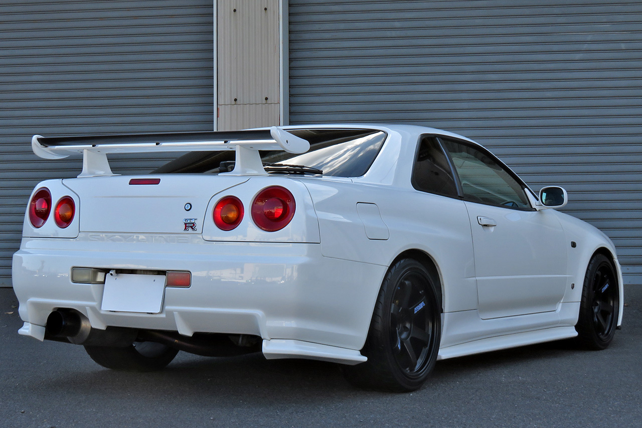 1999 Nissan SKYLINE GT-R R34 GT-R Nismo Z-Tune Front Bumper, HKS Stainless Front Pipe, Coppermix Twin Clutch,