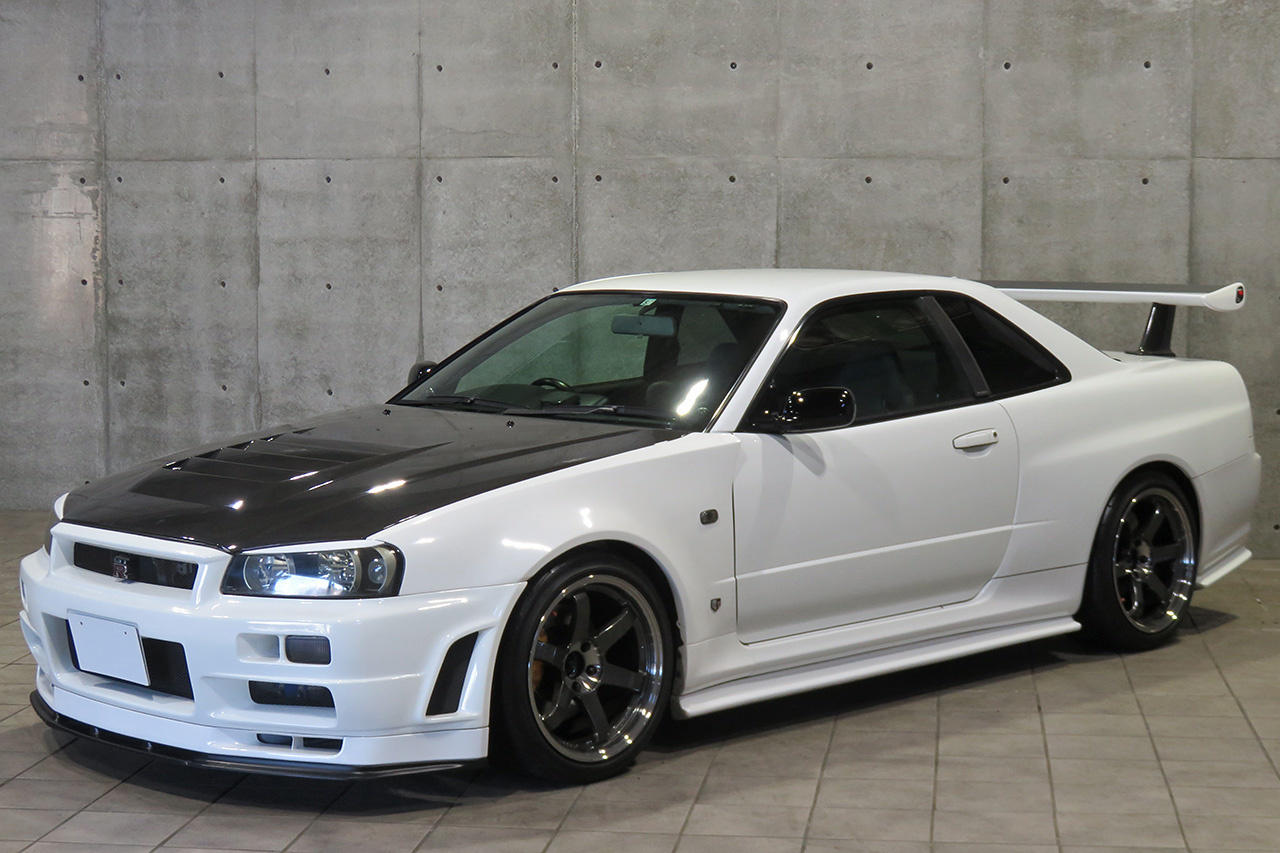 1999 Nissan SKYLINE GT-R N1 ENGINE BLOCK R34 GTR V SPEC, Nismo Z-Tune Look, Rays Volk Racing TE37SL