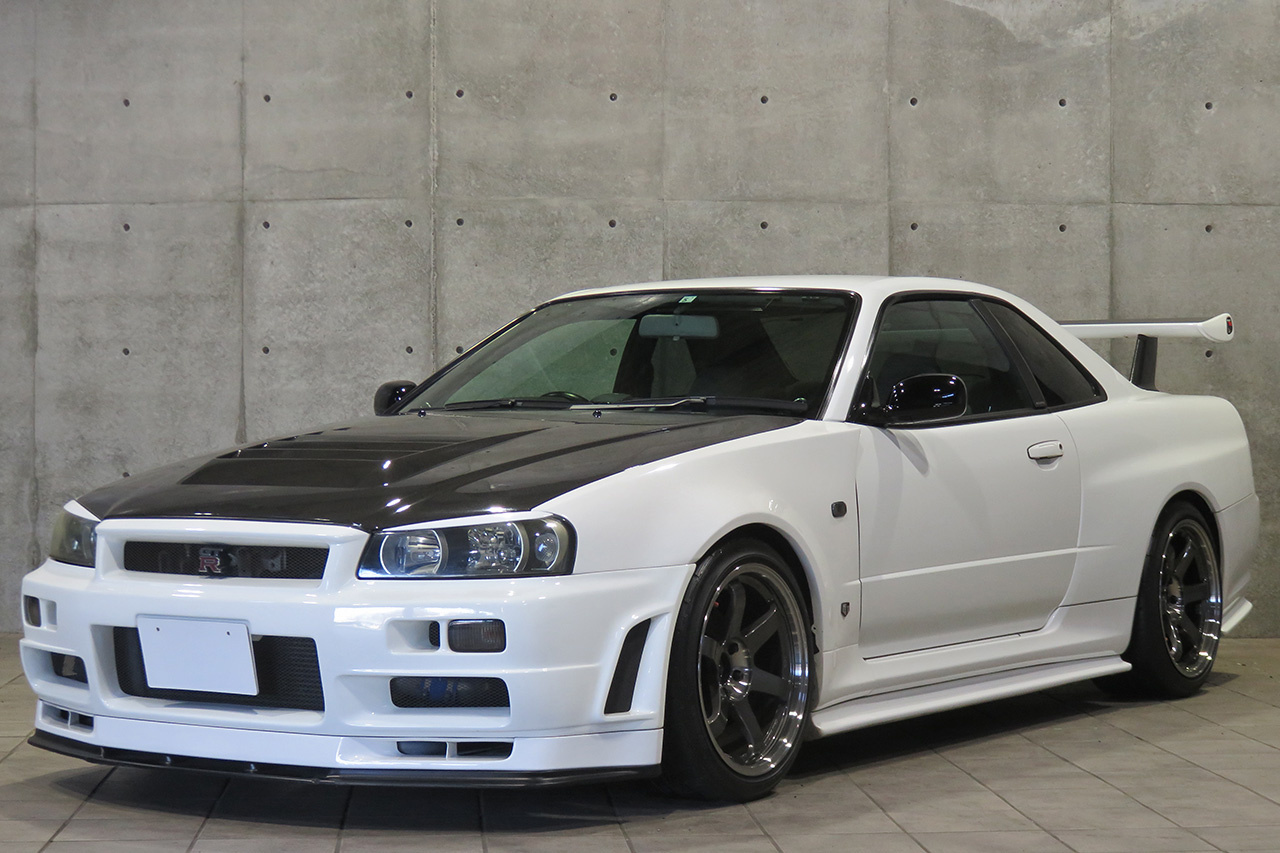 1999 Nissan SKYLINE GT-R N1 ENGINE BLOCK R34 GTR V SPEC, Nismo Z-Tune Look, Rays Volk Racing TE37SL