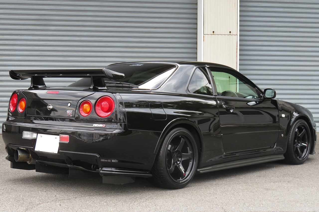 1999 Nissan SKYLINE GT-R BNR34 R34 GT-R V SPEC, RAYS NISMO LM GT4 18 Inch Wheels, BNR34 Z-TUNE Front Bumper