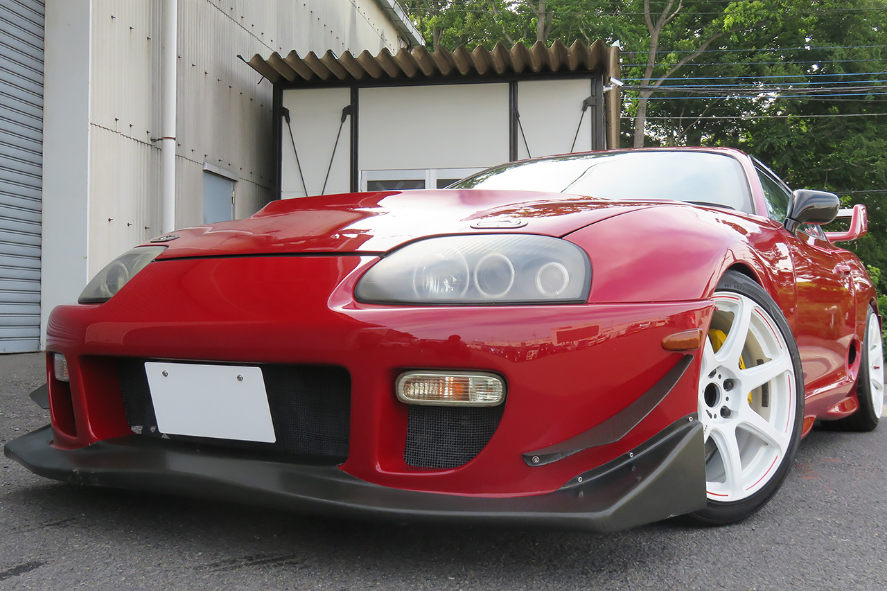 1996 Toyota SUPRA JZA80 SZ-R, WORK Emotion 18 Inch Alloy Wheels, VEILSIDE Wing, KAKIMOTO Muffler