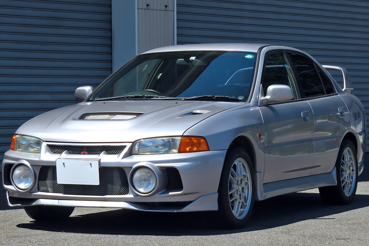 1997 Mitsubishi LANCER EVOLUTION CN9A GSR EVO IV, HKS Muffler, O2 Racing 16 Inch Wheels, BLITZ Radiator